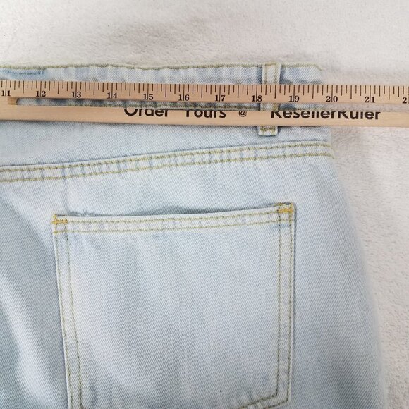 Nasty Gal Collection Size 18 Light denim wash Distressed Jeans Ripped NWT w flaw - Picture 9 of 16